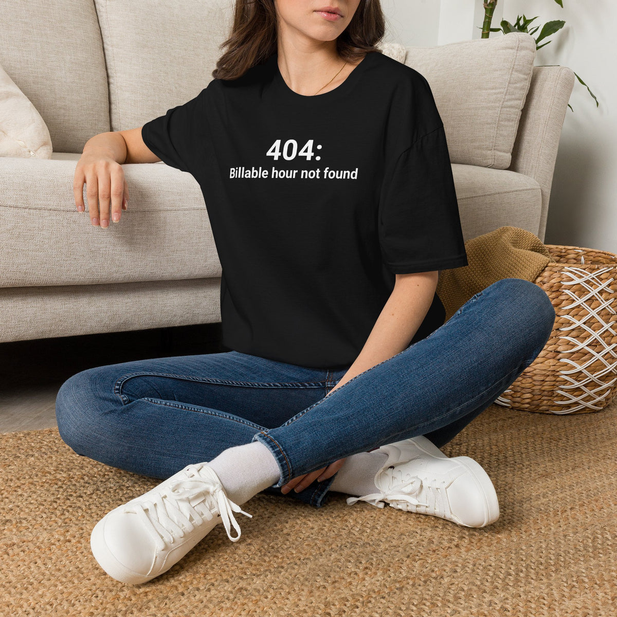 404: Billable Hour Not Found — Lawyer & Legal Tech Humour T-Shirt
